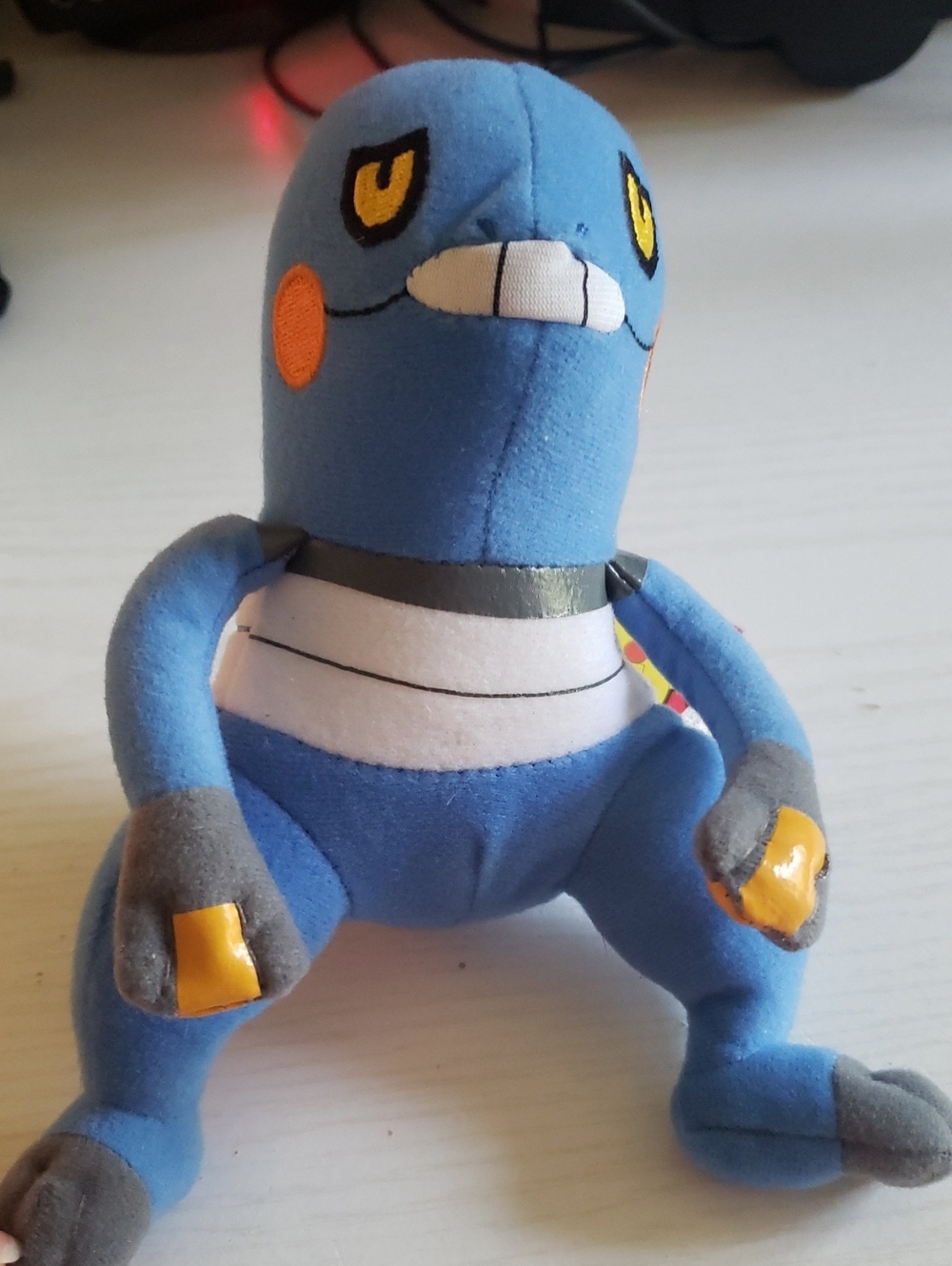 Blue Plush Frog-Like Character Toy - Soft Kids Plush